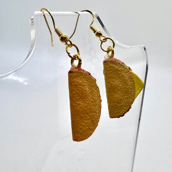 Taco Earrings - Food Earrings - Mini Brands Foodie Series 2 - Fun Earrings - Picture 2 of 9